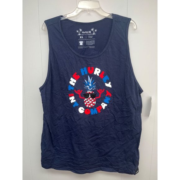 HURLEY MENS EVERYDAY WASHED PINEAPPLE SHAKA‎ TANK TOP SIZE XL NWT - Picture 1 of 5